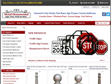 Tablet Screenshot of metalornamental.com